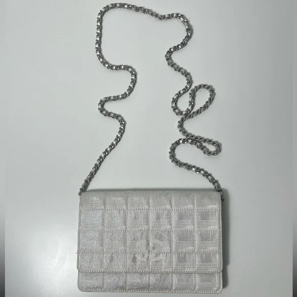 Chanel Travel Ligne Line Wallet On Chain WOC Crossbody Purse Bag